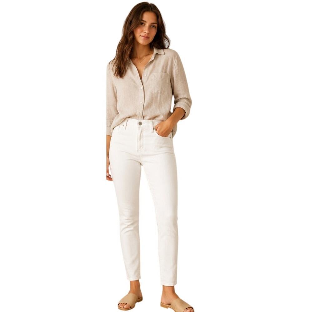 Madewell 10” High Rise Skinny Jeans White Size 29